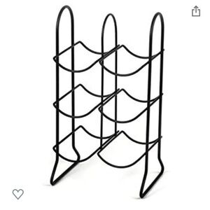 Black Metal Wine Rack